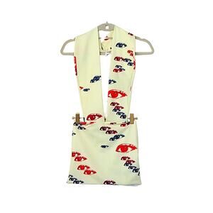 Starry Eyed Open Halter Mini Dress - Cream - XS